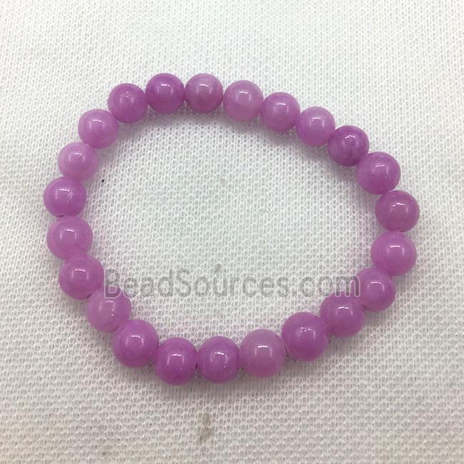 Stretch Jade bracelet, dye