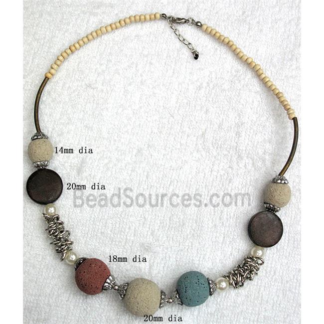 Handmade Lave Necklace