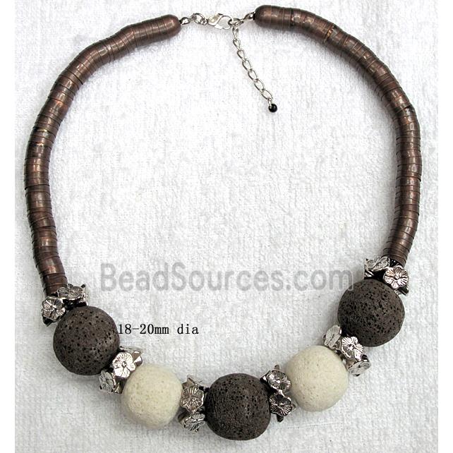 Handmade Lave Necklace