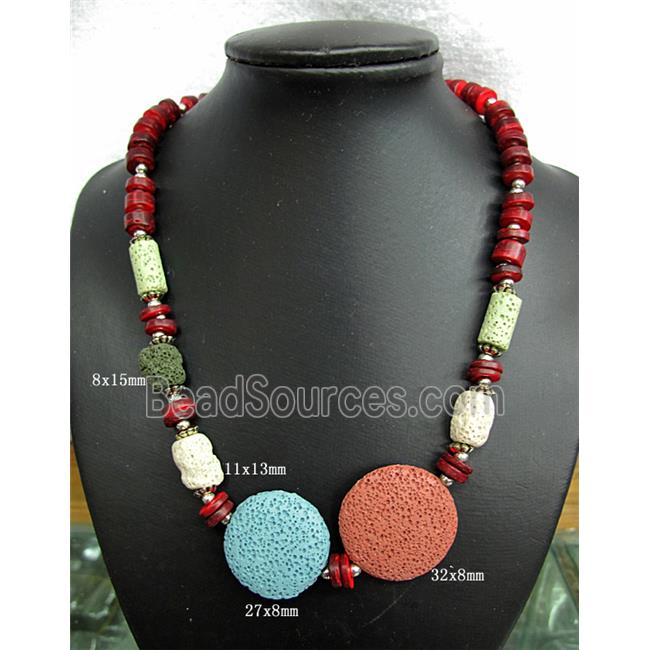 Handmade Lave Necklace