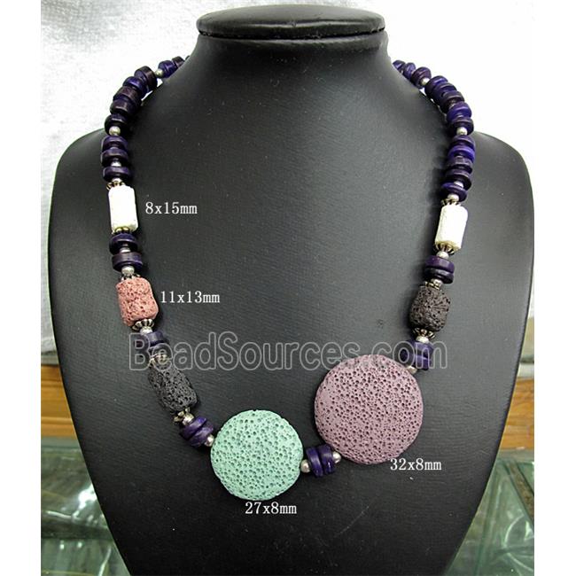 Handmade Lave Necklace