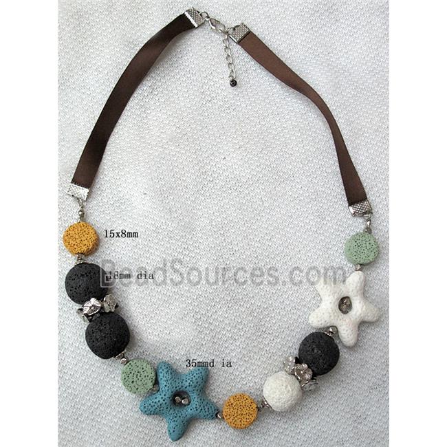 Handmade Lave Necklace