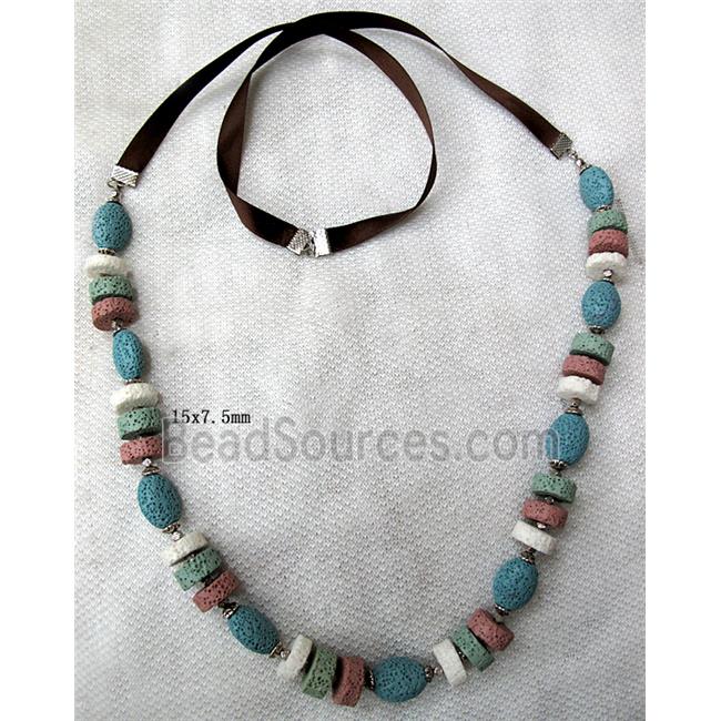 Handmade Lave Necklace