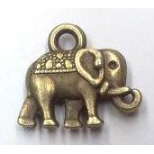 tibetan silver elephant pendants non-nickel, bronze