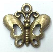 tibetan silver butterfly pendants non-nickel, bronze