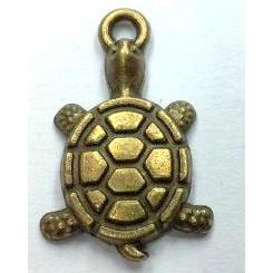 Tibetan silver tortoise pendant, non-nickel, bronze