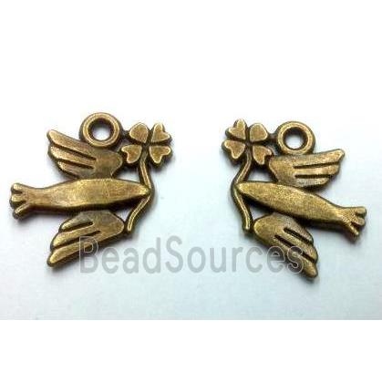 tibetan silver bird pendants non-nickel, bronze