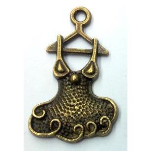 tibetan silver skirt pendant non-nickel, bronze