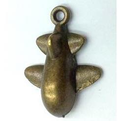 tibetan silver airplane pendant non-nickel, bronze