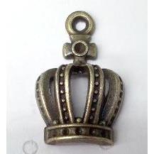 tibetan silver crown pendant non-nickel, bronze