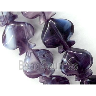 Plated Lampwork glass bead