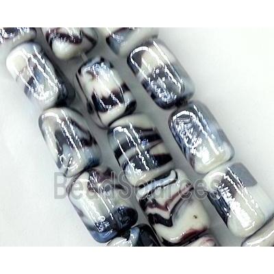 Plated lampwork glass bead