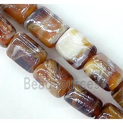 Plated lampwork glass bead