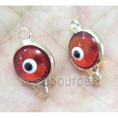 lampwork connector, eye, gold plated