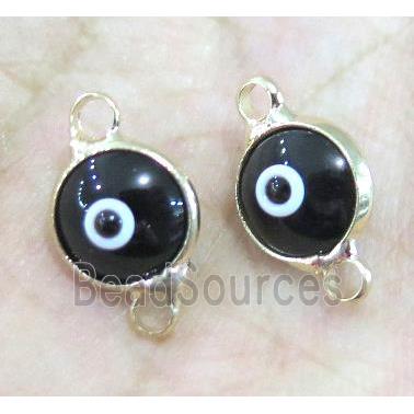 lampwork connector, eye, gold plated