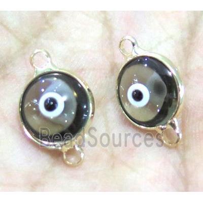 lampwork connector, eye, gold plated