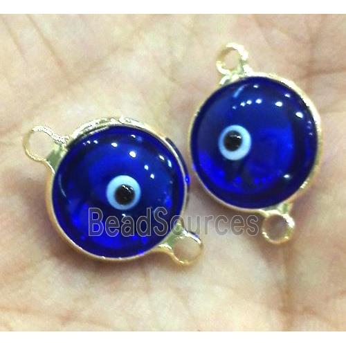 lampwork connector, eye, gold plated