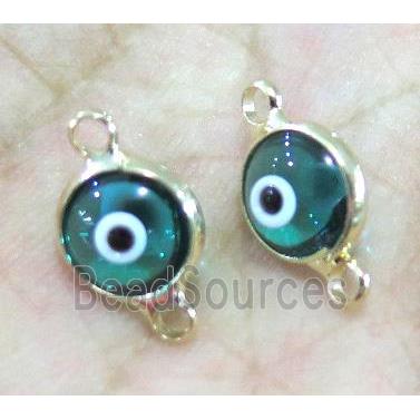 lampwork connector, eye, gold plated