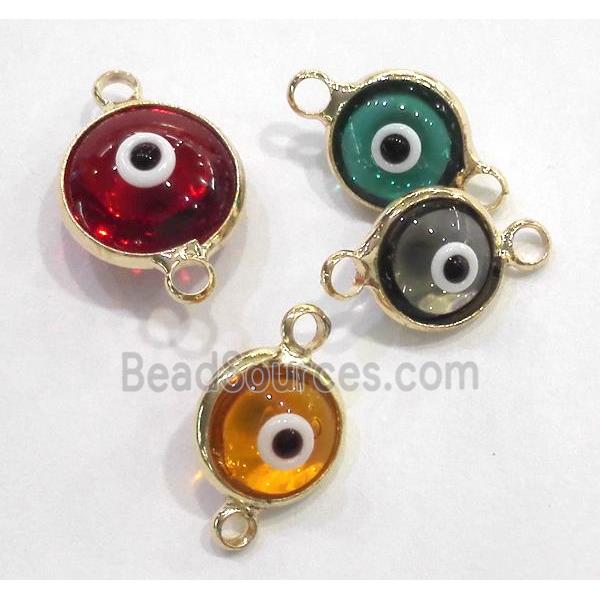 lampwork connector, eye, gold plated