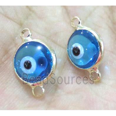 lampwork connector, eye, gold plated