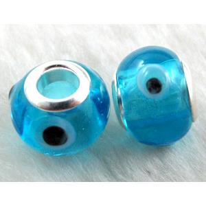 evil eye beads, lampwork glass