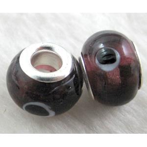 evil eye beads, lampwork glass