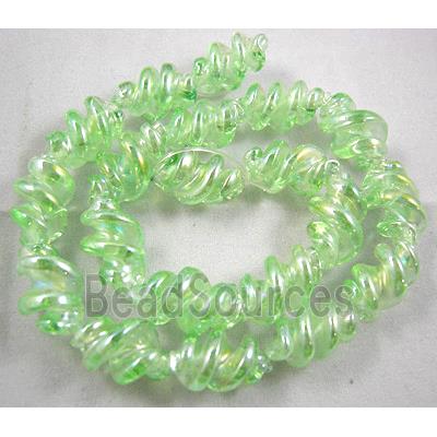 Handmade Plated with Color Twist Lampwork Beads