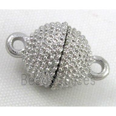 Magnetic Clasp for bracelet, necklace, platinum plated