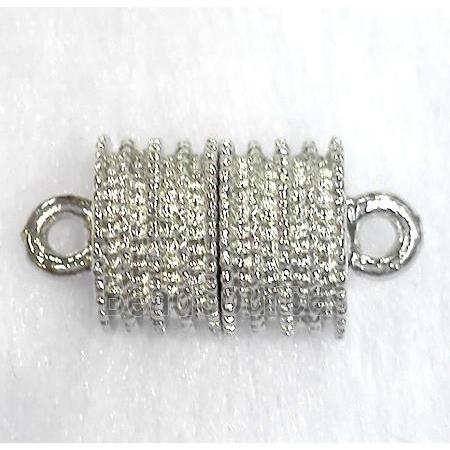 Magnetic alloy connector clasp, gold plated