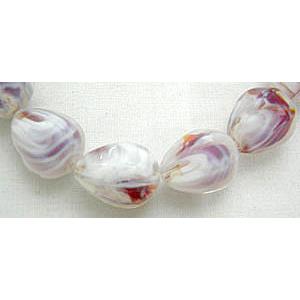 Faceted Drip Millefiori Glass bead