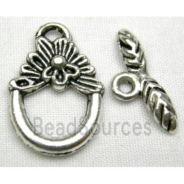 Tibetan Silver toggle clasps non-nickel