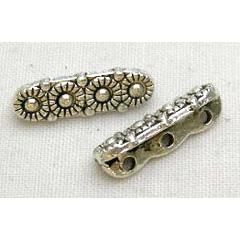 Tibetan Silver Bar Spacers Non-Nickel