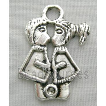 tibetan silver couple pendants