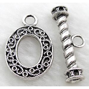 Tibetan Silver Toggle Clasps Non-Nickel