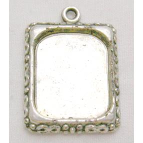 Tibetan Silver Photo Frame Charms Non-Nickel