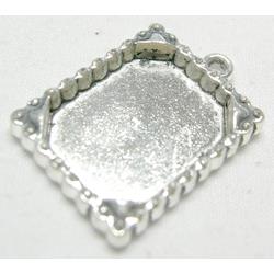 Tibetan Silver Photo Frame Charms Non-Nickel