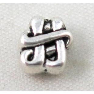 tibetan silver spacer bead, non-nickel