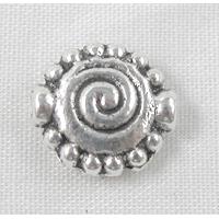 Tibetan Silver Spiral Spacer Non-Nickel