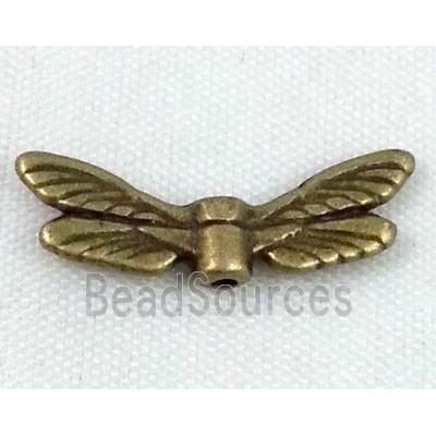 angel wing tibetan silver beads non-nickel, bronze