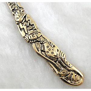 Antique Gold Bookmark, Tibetan Silver Non-Nickel