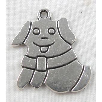 Tibetan Silver Dog pendants Non-Nickel