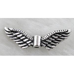 Tibetan Silver Angel wing beads non-nickel