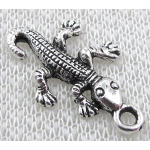 Tibetan Silver Gecko Charm Non-Nickel