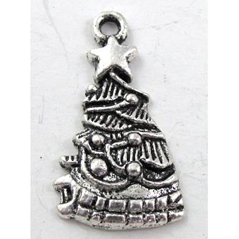 christmas tree, Tibetan Silver pendant non-nickel