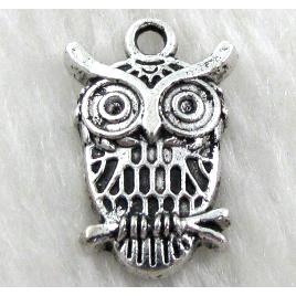 Owl, Tibetan Silver bird pendant Non-Nickel