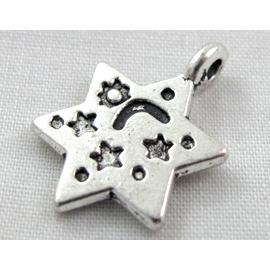 Tibetan Silver Charms pendants, Non-Nickel