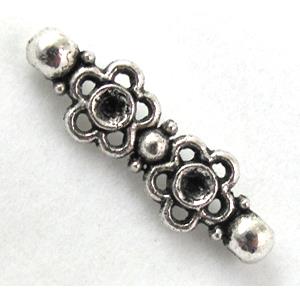 Connector, tibetan silver Non-Nickel