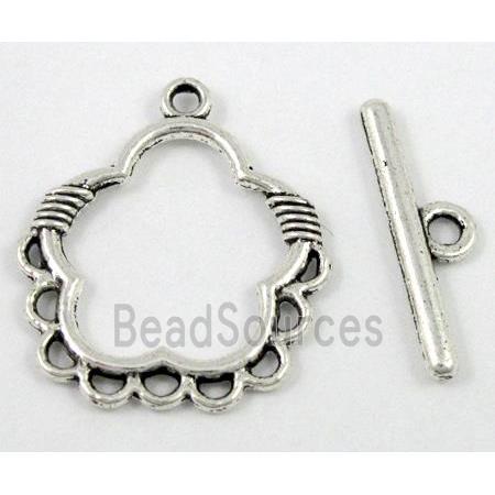 Tibetan Silver Toggle Clasp Non-Nickel