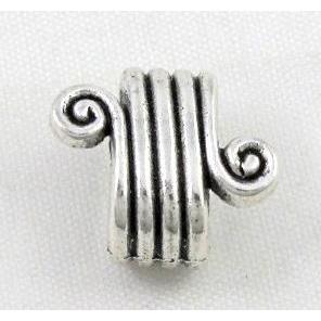 tibetan silver spacer bead, non-nickel