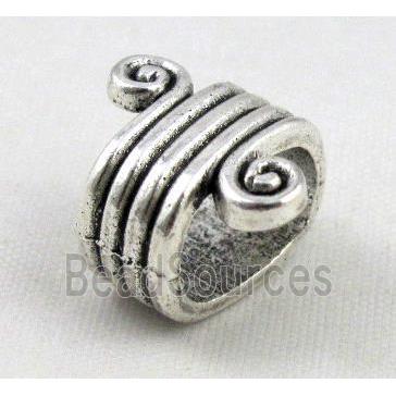 tibetan silver spacer bead, non-nickel